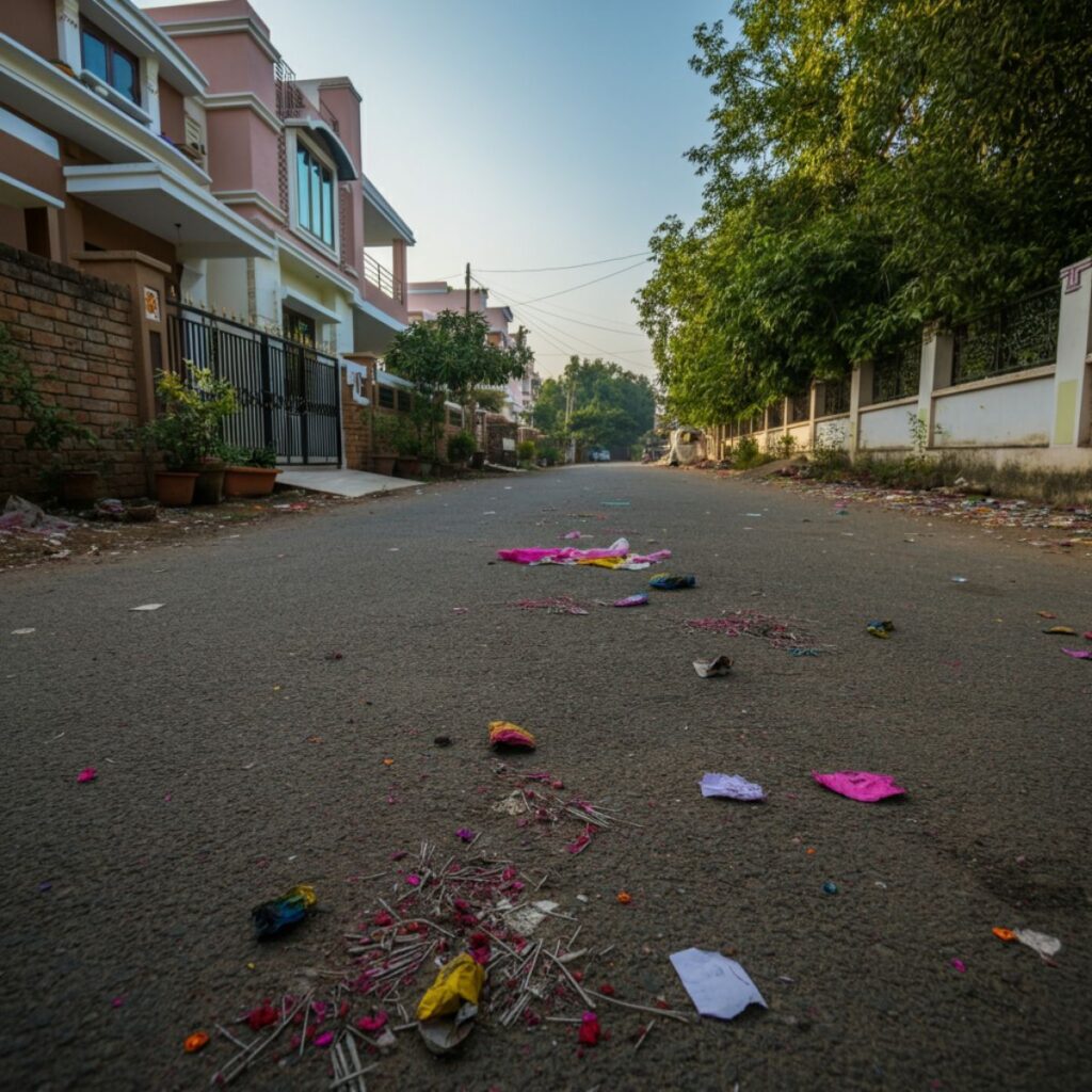 post-Diwali cleanup